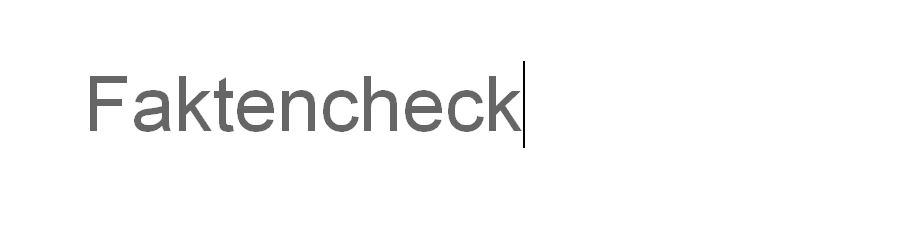 Faktencheck